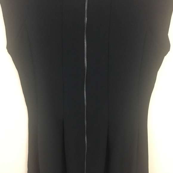 Topshop Dress Womens Size 6 Black  Fit and Flare Sleevel… - Picture 7 of 11